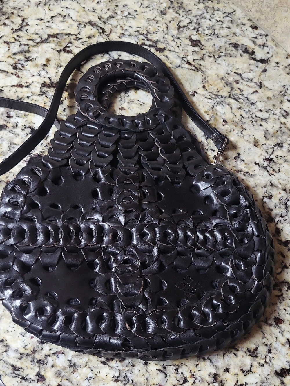 Patricia Nash Black Chainlink Ticci Crossbody - Picture 3 of 7